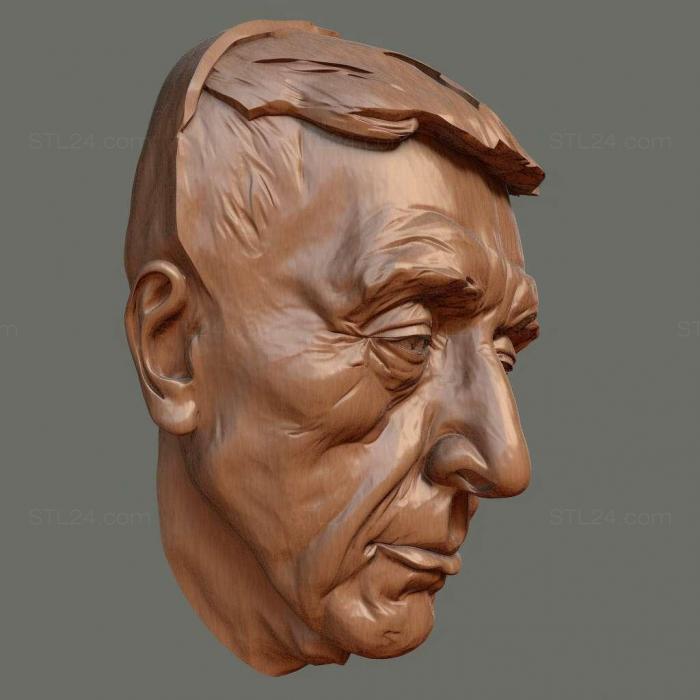 Characters (st Head sketch 3, HERO_939) 3D models for cnc